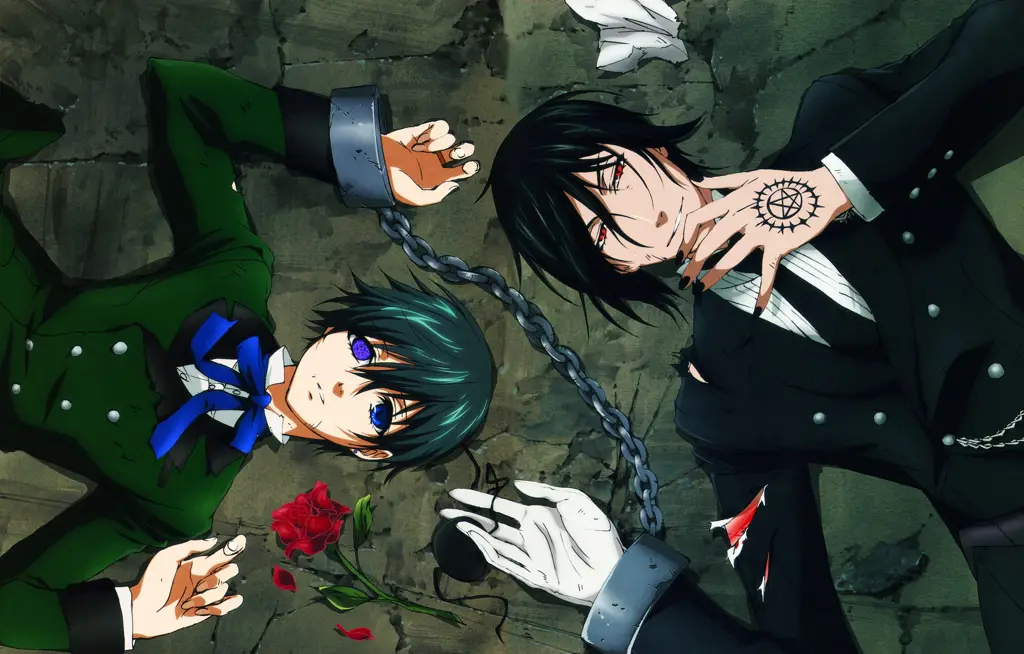 Ciel dan Sebastian: Pasangan yang Memikat Ciel Phantomhive dan Sebastian Michaelis dalam anime Black Butler