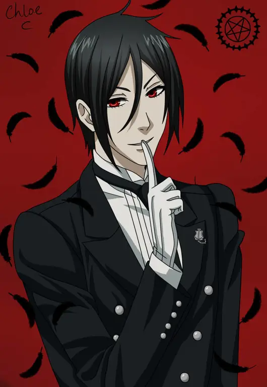 Sebastian Michaelis, pelayan setia Ciel Gambar Sebastian Michaelis dari Black Butler