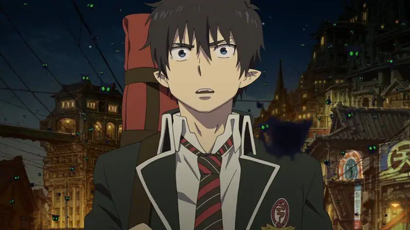 Pertarungan epik melawan kekuatan iblis Adegan aksi menegangkan dari Blue Exorcist