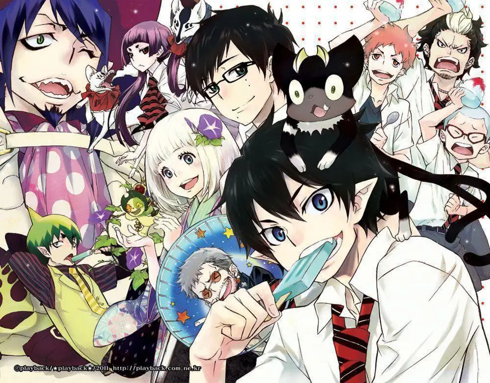 Para karakter Blue Exorcist yang keren Kelompok karakter Blue Exorcist