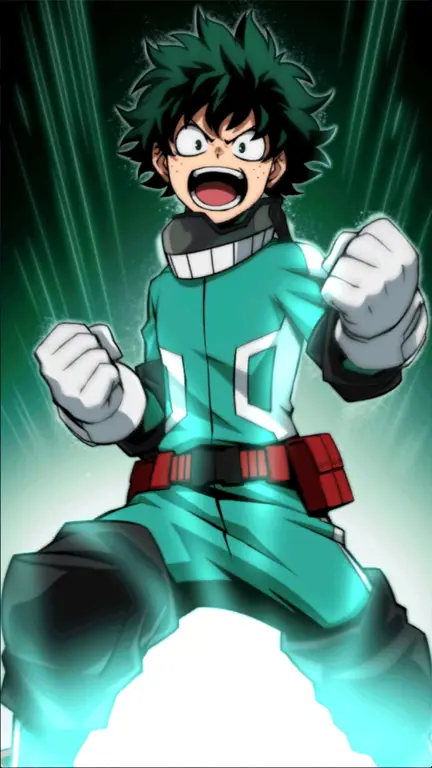 Izuku Midoriya: Sang Pahlawan Tanpa Quirk Gambar Izuku Midoriya, karakter utama Boku no Hero Academia