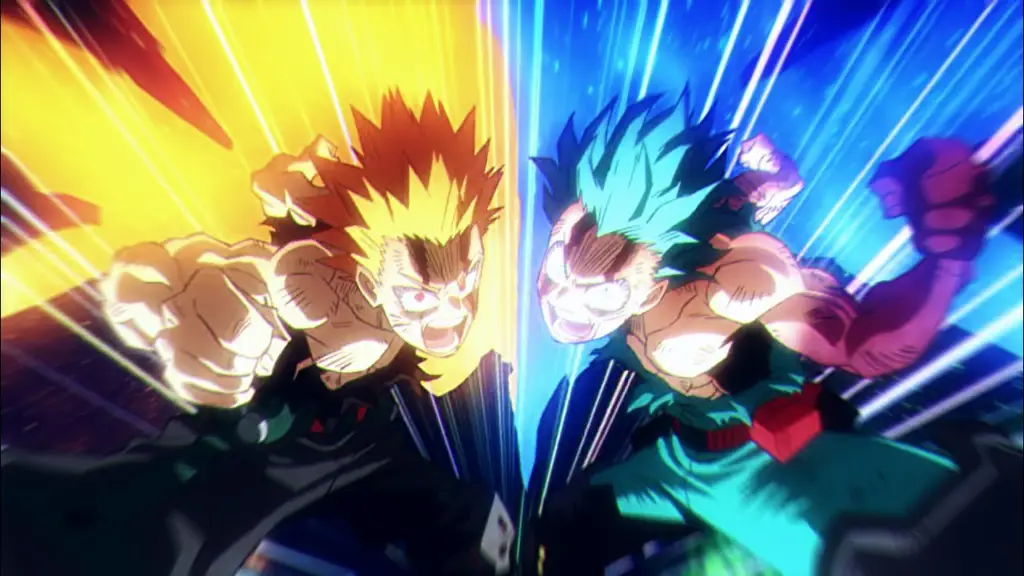 Musik yang Menambah Seru Adegan Pertarungan Gambar adegan pertarungan anime Boku no Hero Academia