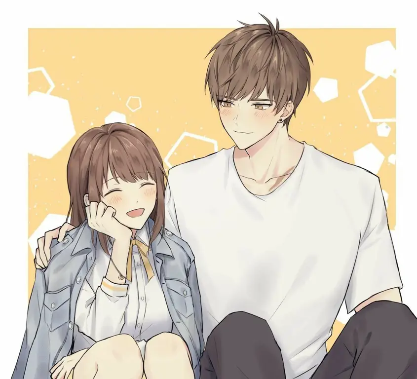 Menikmati Anime Romantis Bersama Pasangan menonton anime bersama