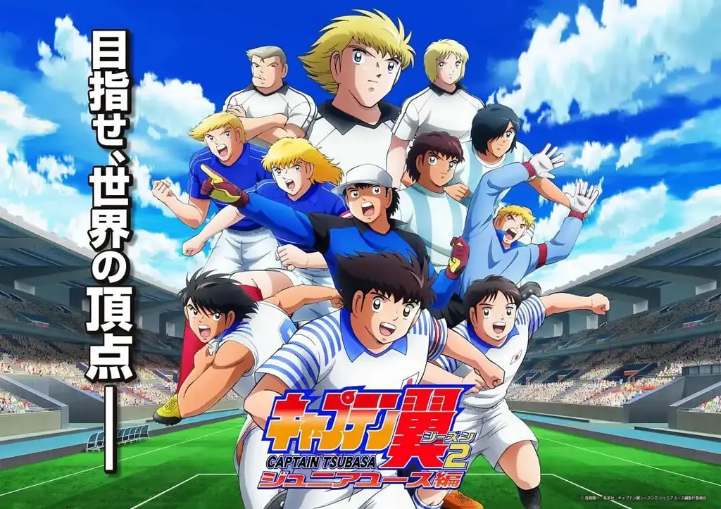 Adegan Sepak Bola yang Spektakuler Gambar adegan anime Captain Tsubasa yang seru