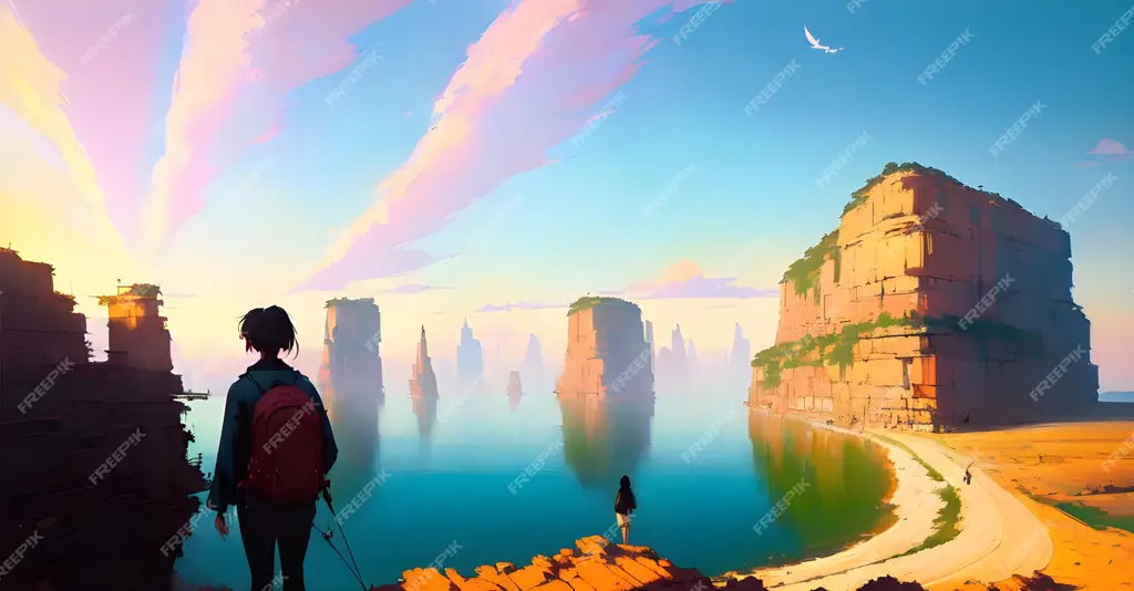 Dunia magis dalam Death March Pemandangan dunia fantasi dalam anime