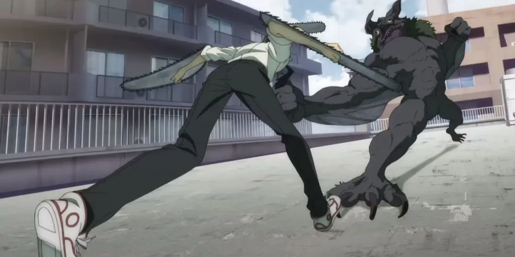 Aksi Chainsaw Man yang Memukau Adegan pertarungan anime Chainsaw Man yang seru dan menegangkan